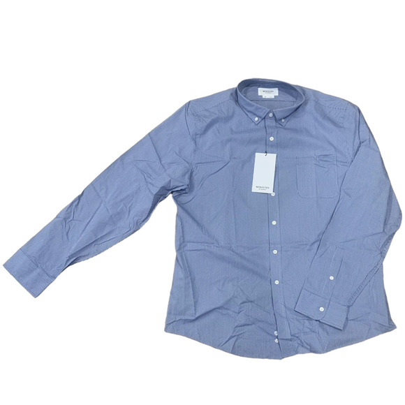 MINISTRY OF SUPPLY Gemini Woven Shirt Mens Size XXL Standard Blue NWT $125 - Picture 2 of 11